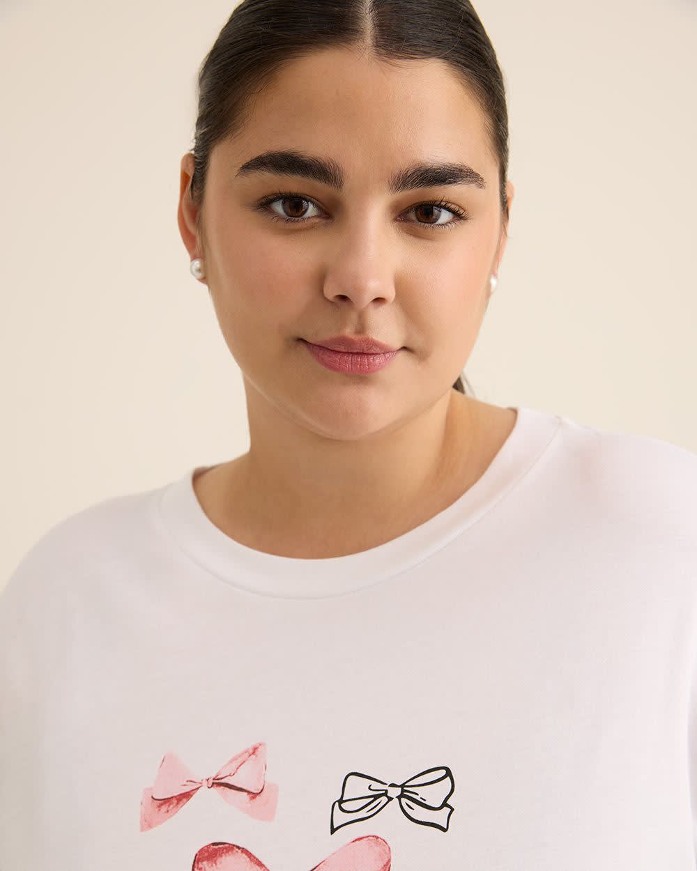 T-shirt col rond, coupe carrée - Essentiels PENN.