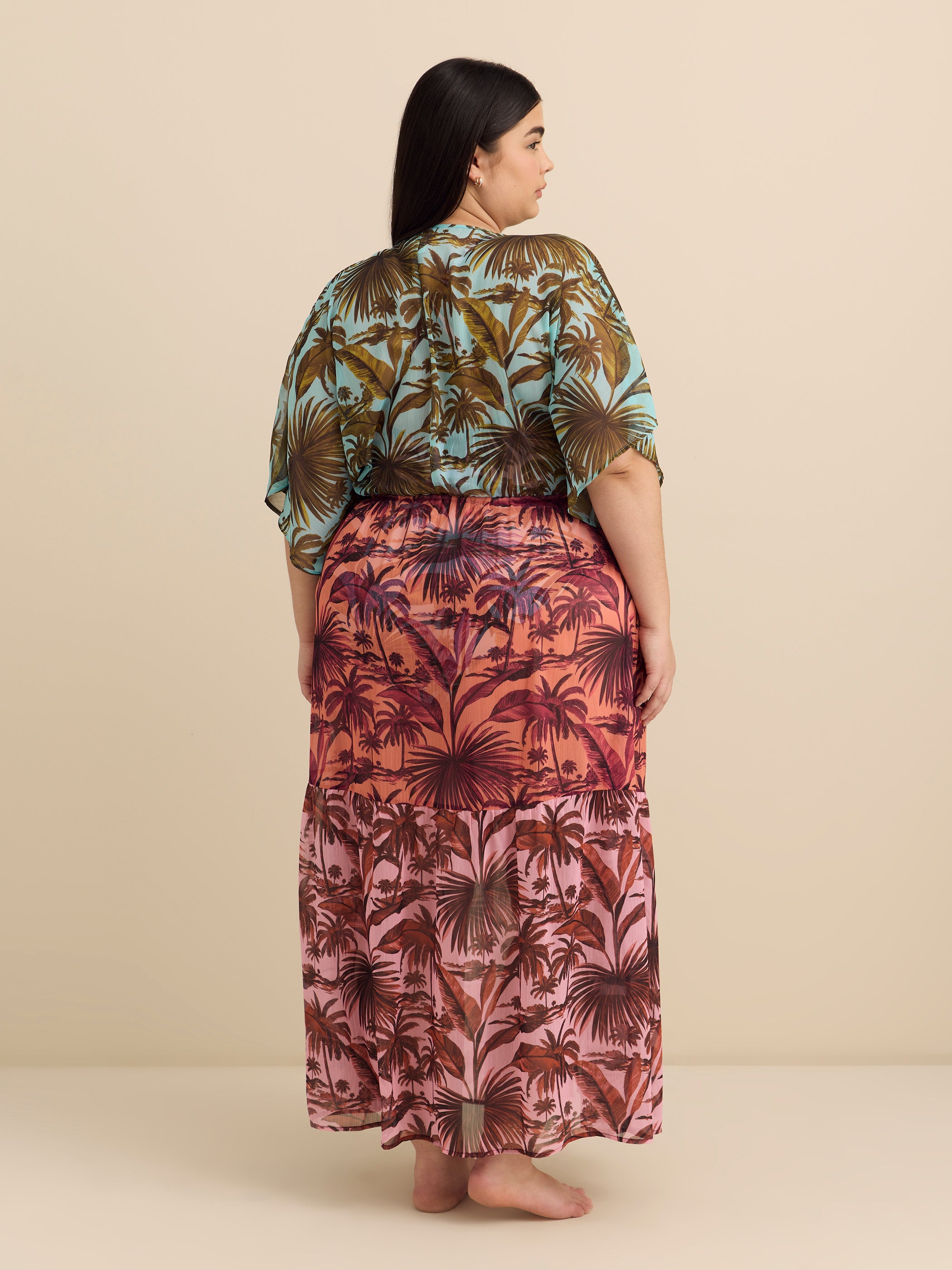 Robe cache-maillot colorée légère - Bleu Rod Beattie