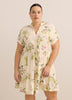 Responsible, Short Dolman-Sleeve Tiered Popover Dress