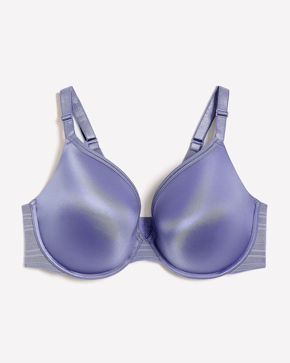 Soutien-gorge pigeonnant en maille rayée, avec armatures - Déesse Collection