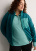 Short Polar Fleece Jacket with Contrast Trim - Active Zone