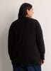 Cotton-Blend Tunic Cardigan