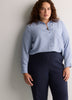 Petite, Navy Savvy-Fit Straight-Leg Pant - PENN. Essentials