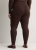 Brown Ponte de Roma Fashion Legging with Studded Side