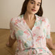 Responsible, Flamingo Short-Sleeve Buttoned-Down Pyjama Shirt - ti Voglio