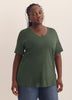 Boyfriend-Fit V-Neck T-Shirt - PENN. Essentials