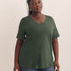 Boyfriend-Fit V-Neck T-Shirt - PENN. Essentials
