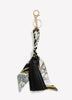 Twisted Scarf Keychain Bag Charm with Tassel