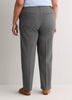 Petite, Heather Blue Straight-Leg Savvy II Pant