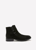 Wide Width, Adalynn Faye Black Nubuck Low-Heel Bootie - Clarks