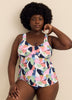 Haut tankini fleuri Rimini - Raisins Curve