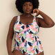 Haut tankini fleuri Rimini - Raisins Curve