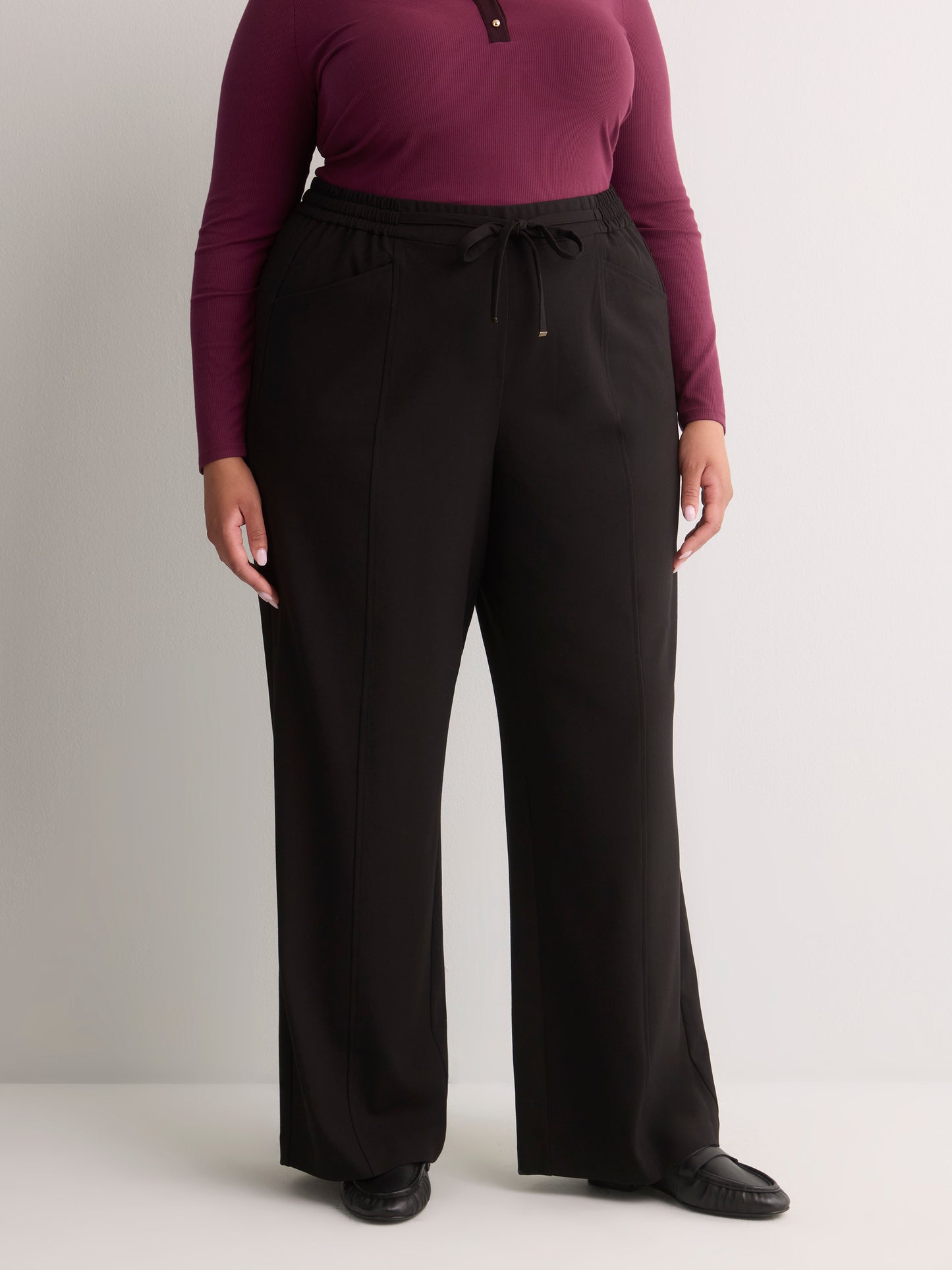 Petite, Pull-On Wide-Leg Workleisure Pant