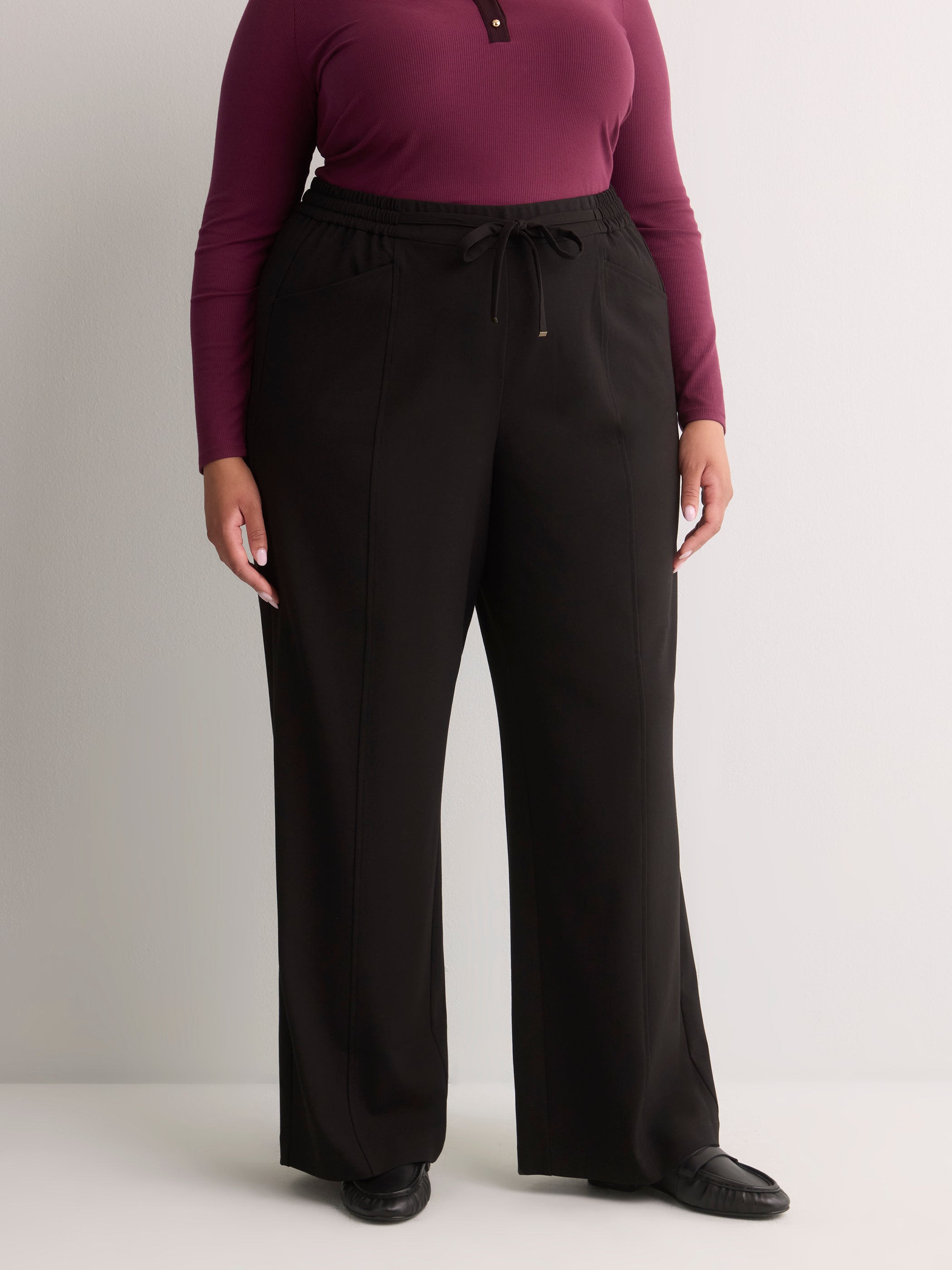 Petite, Pull-On Wide-Leg Workleisure Pant