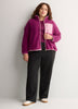 Short Polar Fleece Jacket with Contrast Trim - Active Zone