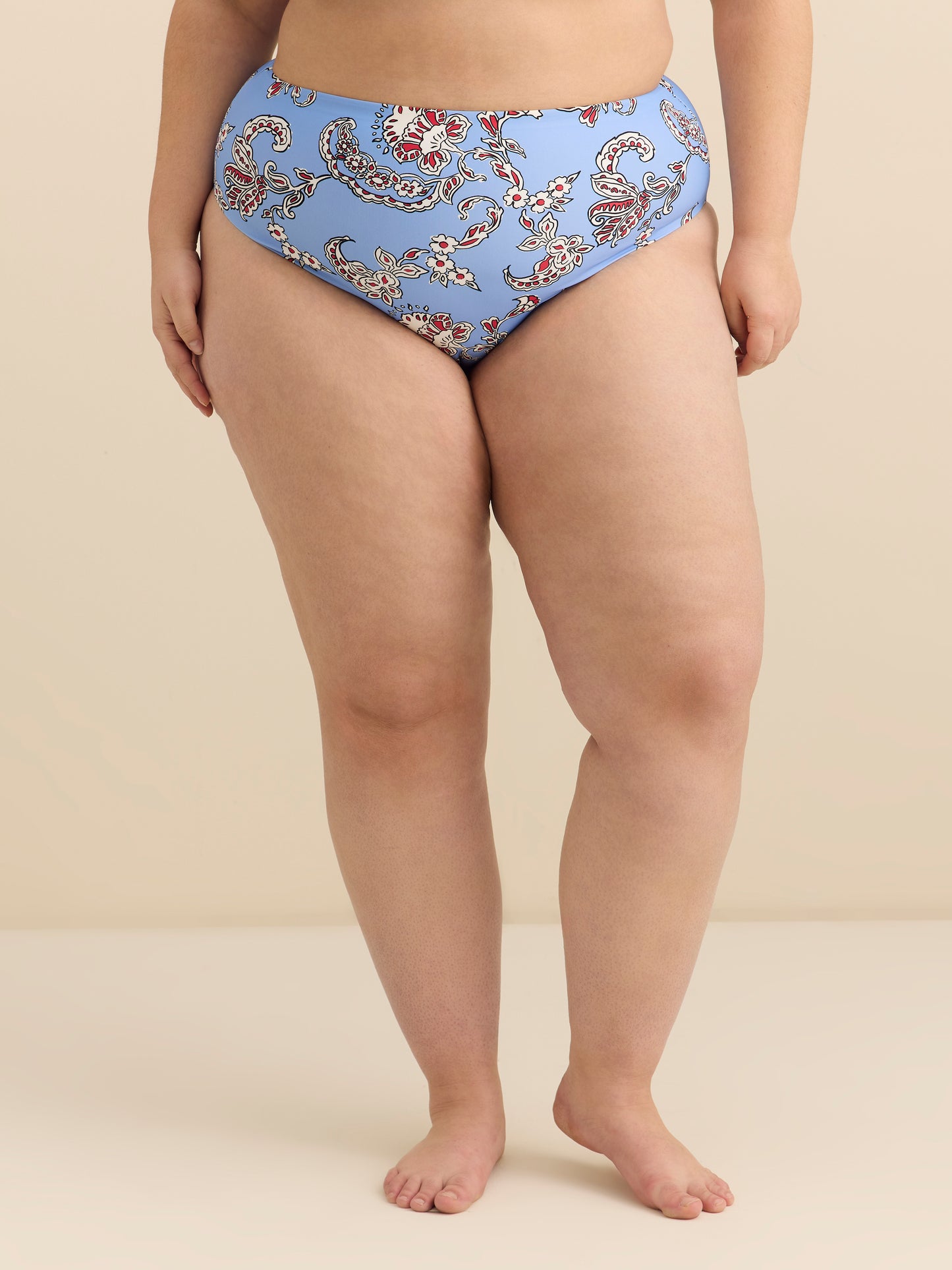 Printed High-Rise Swim Brief