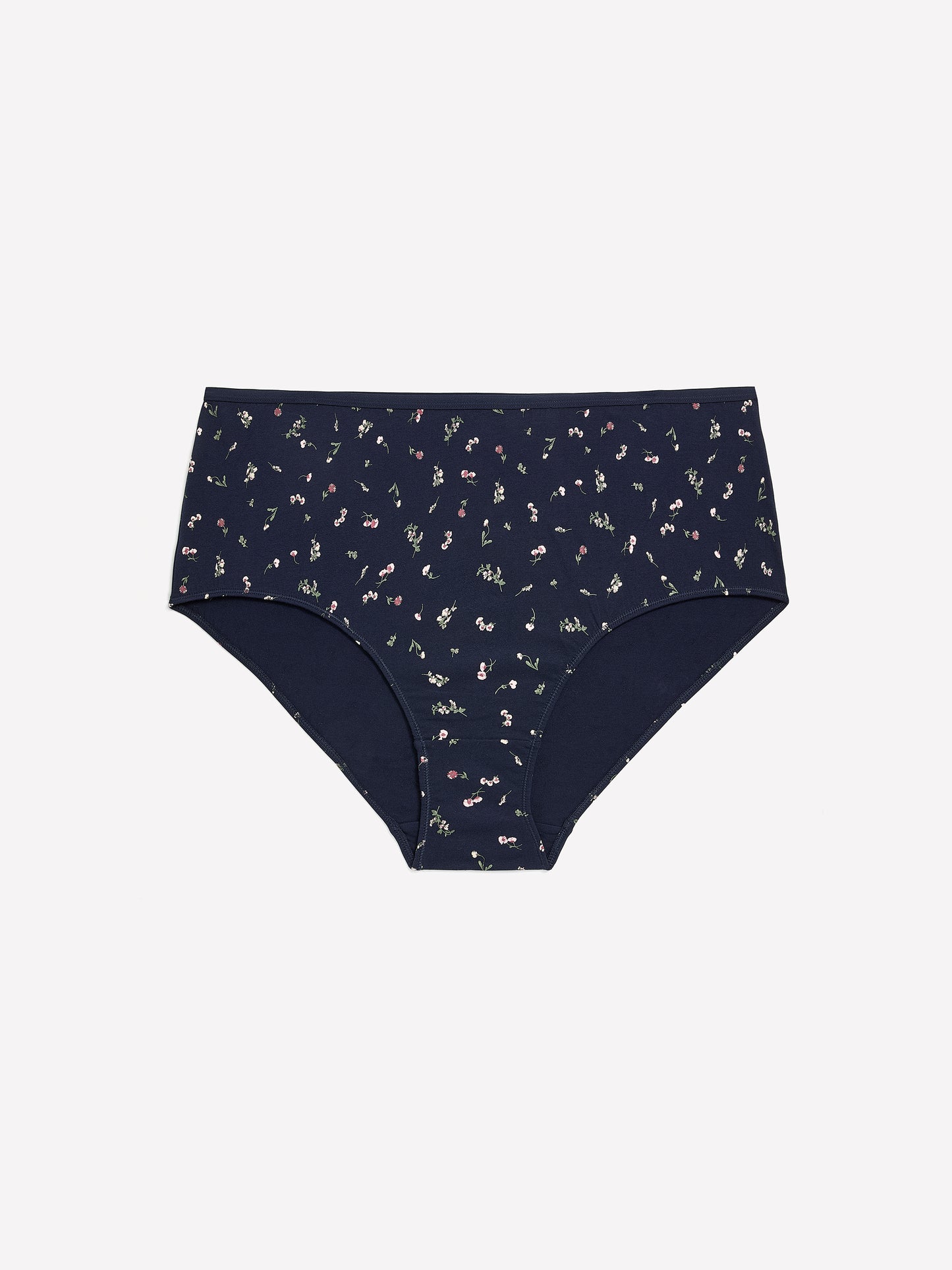 Blue Floral Cotton Brief - ti Voglio