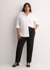 Tall, Black Straight-Leg Savvy Pant