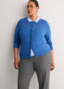 Petite, Heather Blue Straight-Leg Savvy II Pant