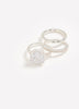Assorted Cubic Zirconia Rings, Set of 3