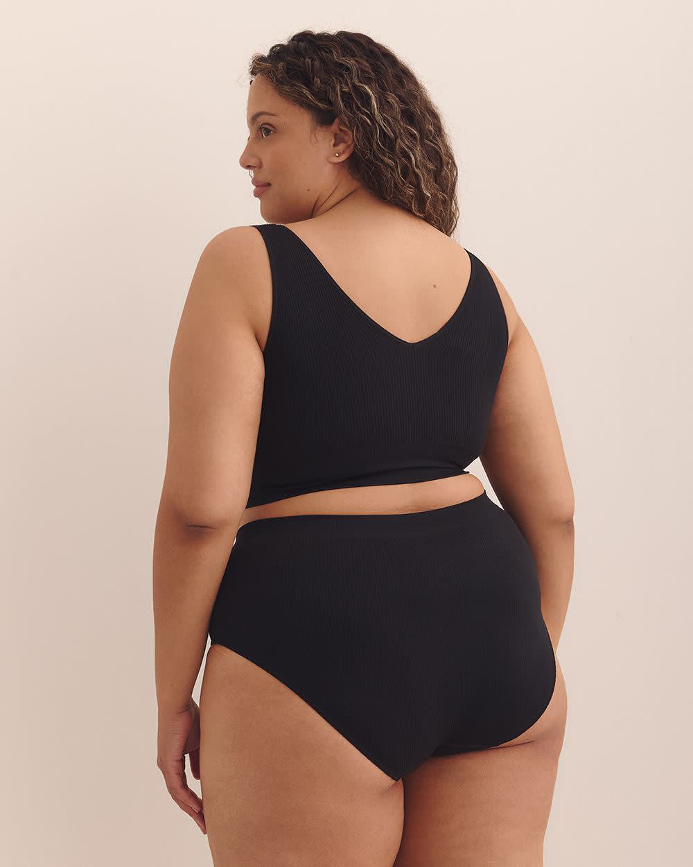 Reversible Seamless Ribbed Knit Bralette - ti Voglio