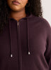 Straight Hooded Zip Sweater