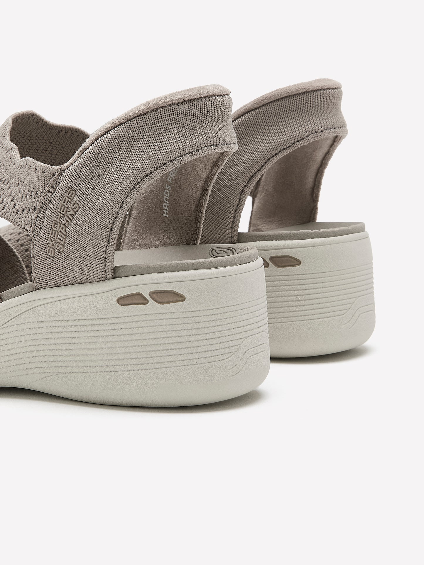 Wide Width, Pier Lite Scallop Cut Slip-On Sandal - Skechers