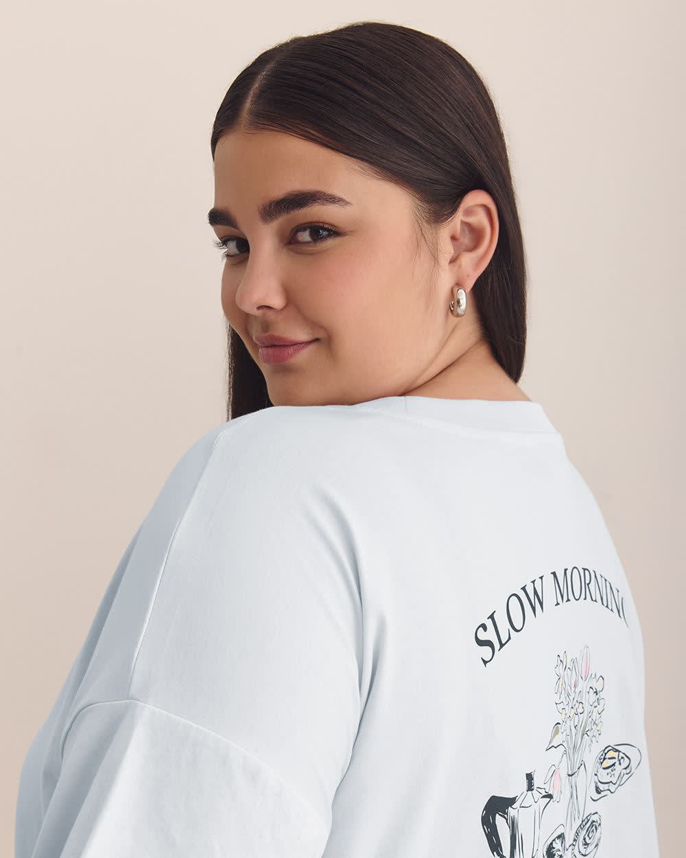 T-shirt col rond, coupe carrée - Essentiels PENN.