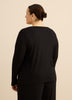 Black Rib Henley Neck Pyjama Top - ti Voglio