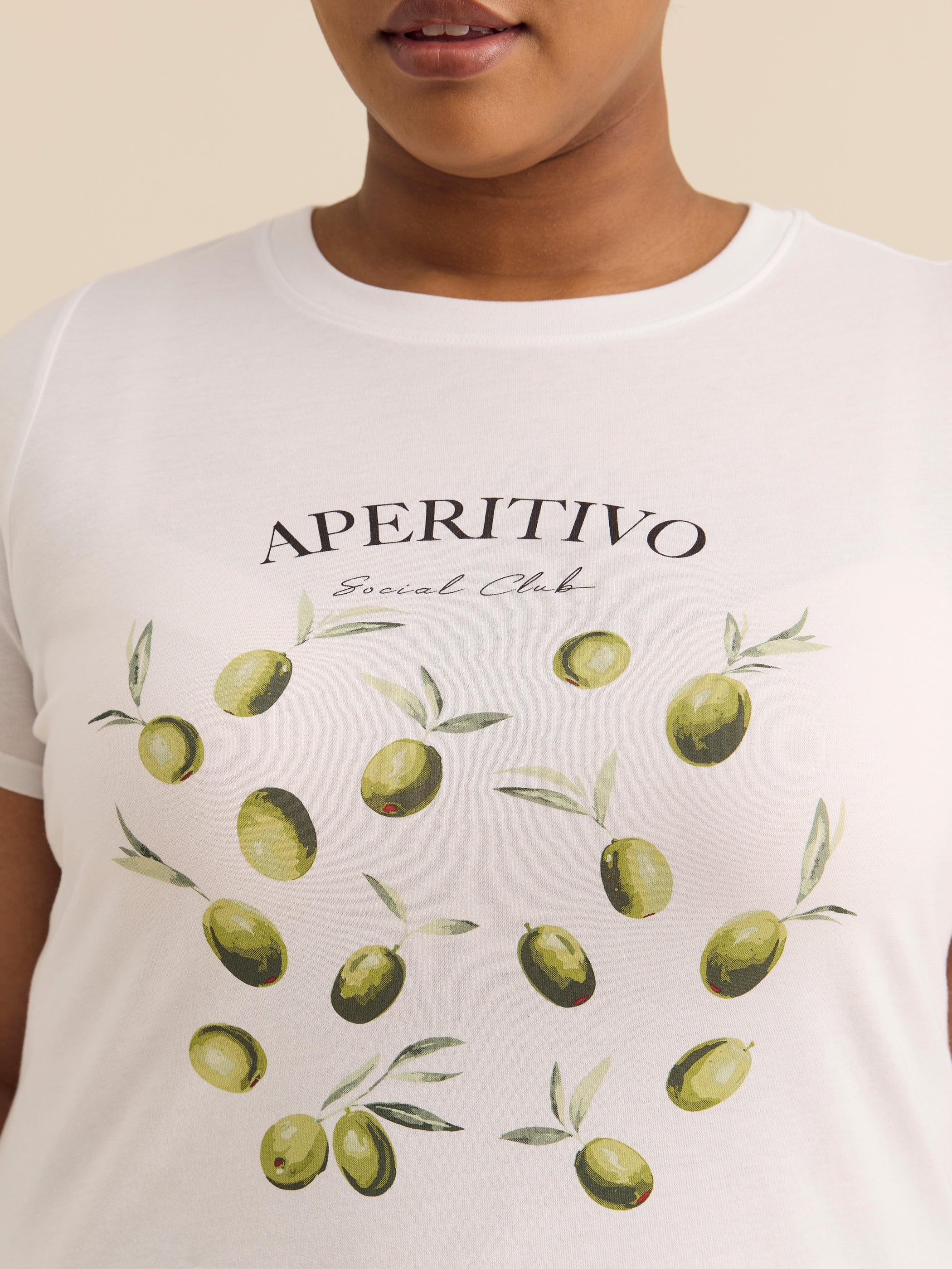 Crewneck Short-Sleeve Knit Top