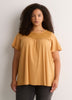 Slight Swing Top with Embroidered Yoke