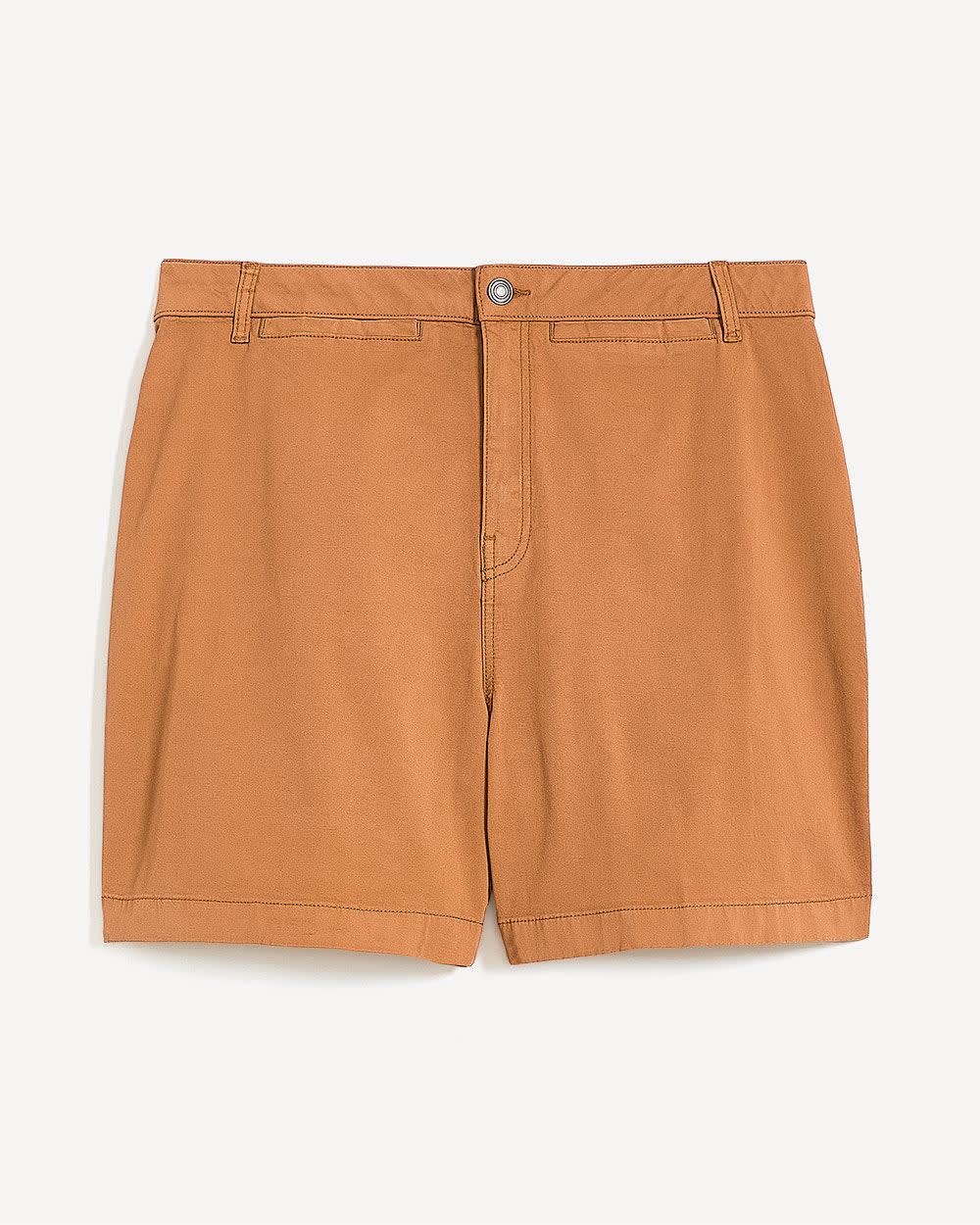 Short en coton, coupe galbée