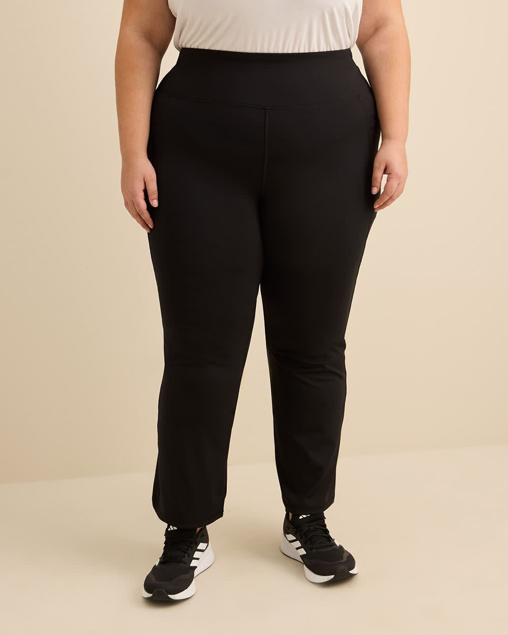 Pantalon de yoga noir, petite, tissu responsable - Active Zone