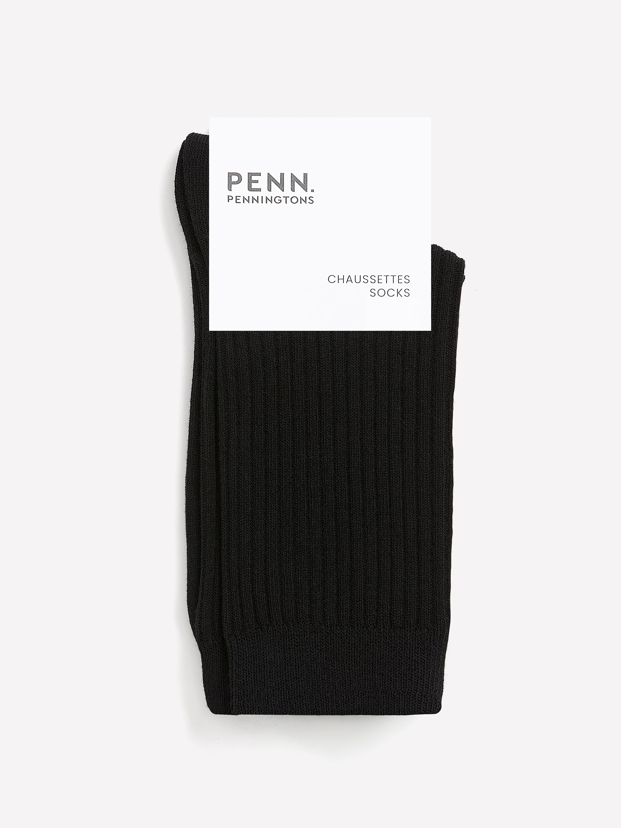 Ribbed Textured Knit Crew Socks