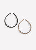 Plastic Hair Headbands, Set of 2