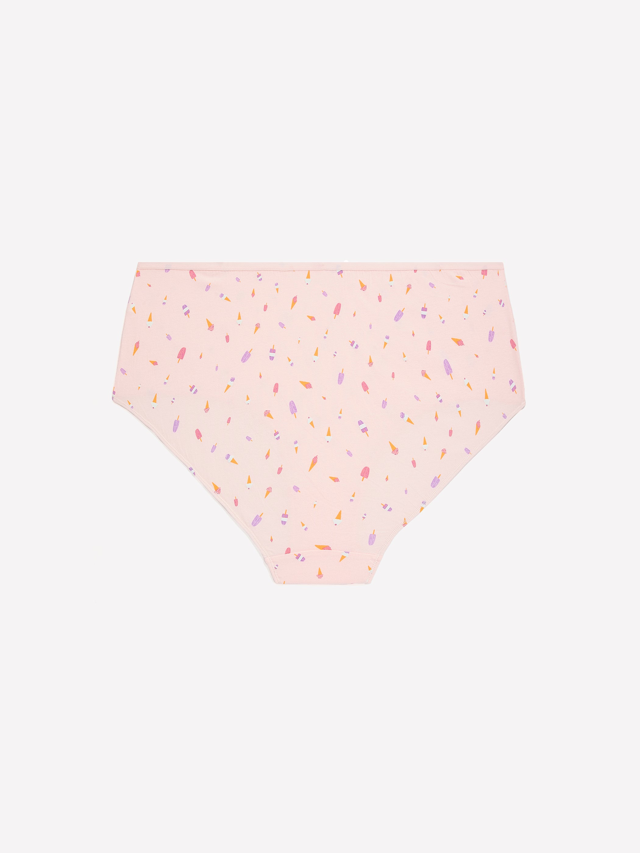 Pink Ice-Cream-Print Cotton Full Brief - ti Voglio