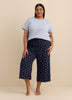 Printed Cotton Capri Jogger - ti Voglio