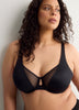 Unlined Underwire Bra with Mesh - Déesse Collection