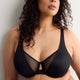Unlined Underwire Bra with Mesh - Déesse Collection