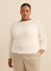 Long Bell Sleeve Sweater with Boat Neck