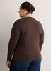Fitted Long-Sleeve Rib Knit Tee