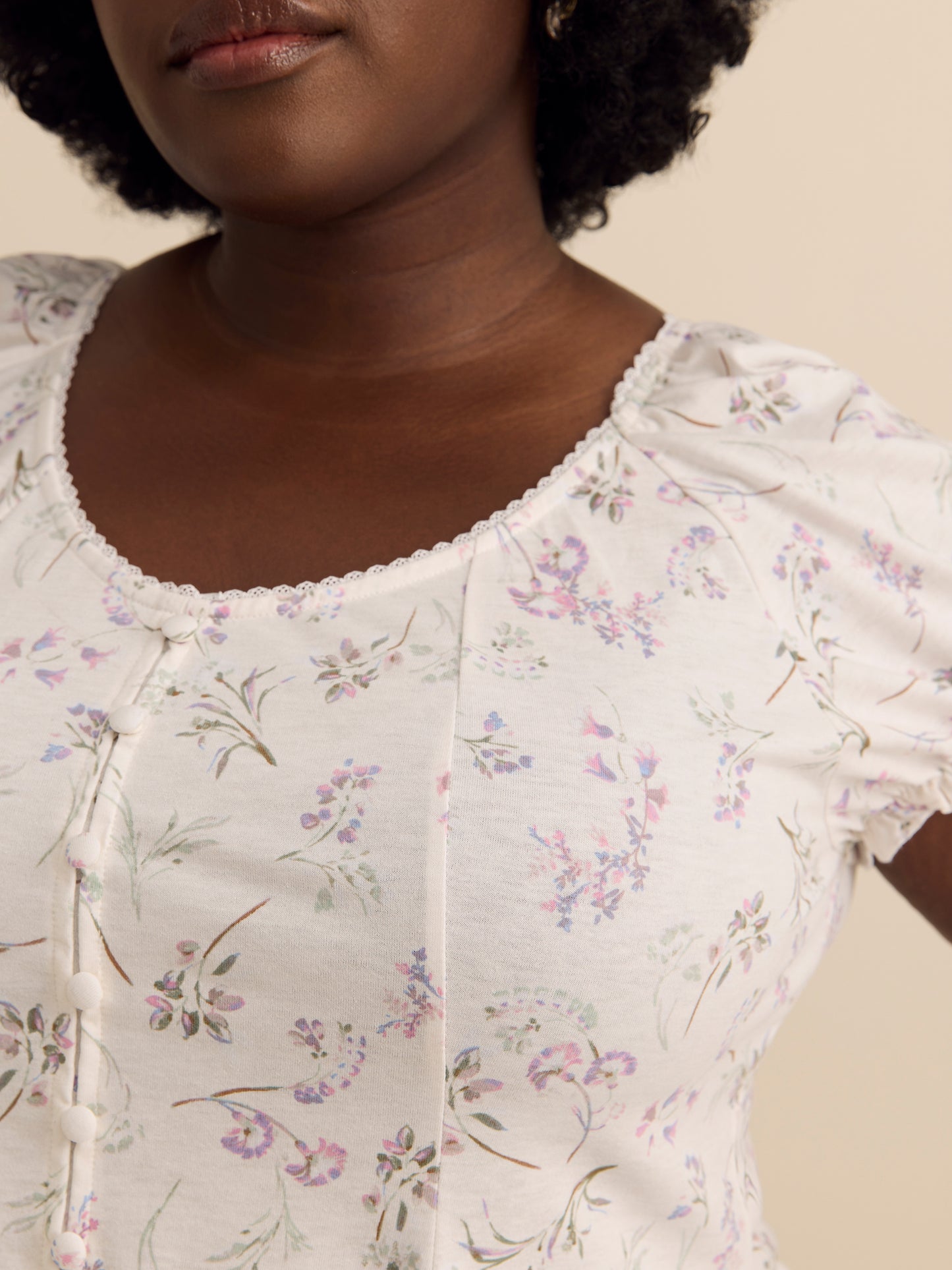 Haut évasée à manches bouffantes - Addition Elle