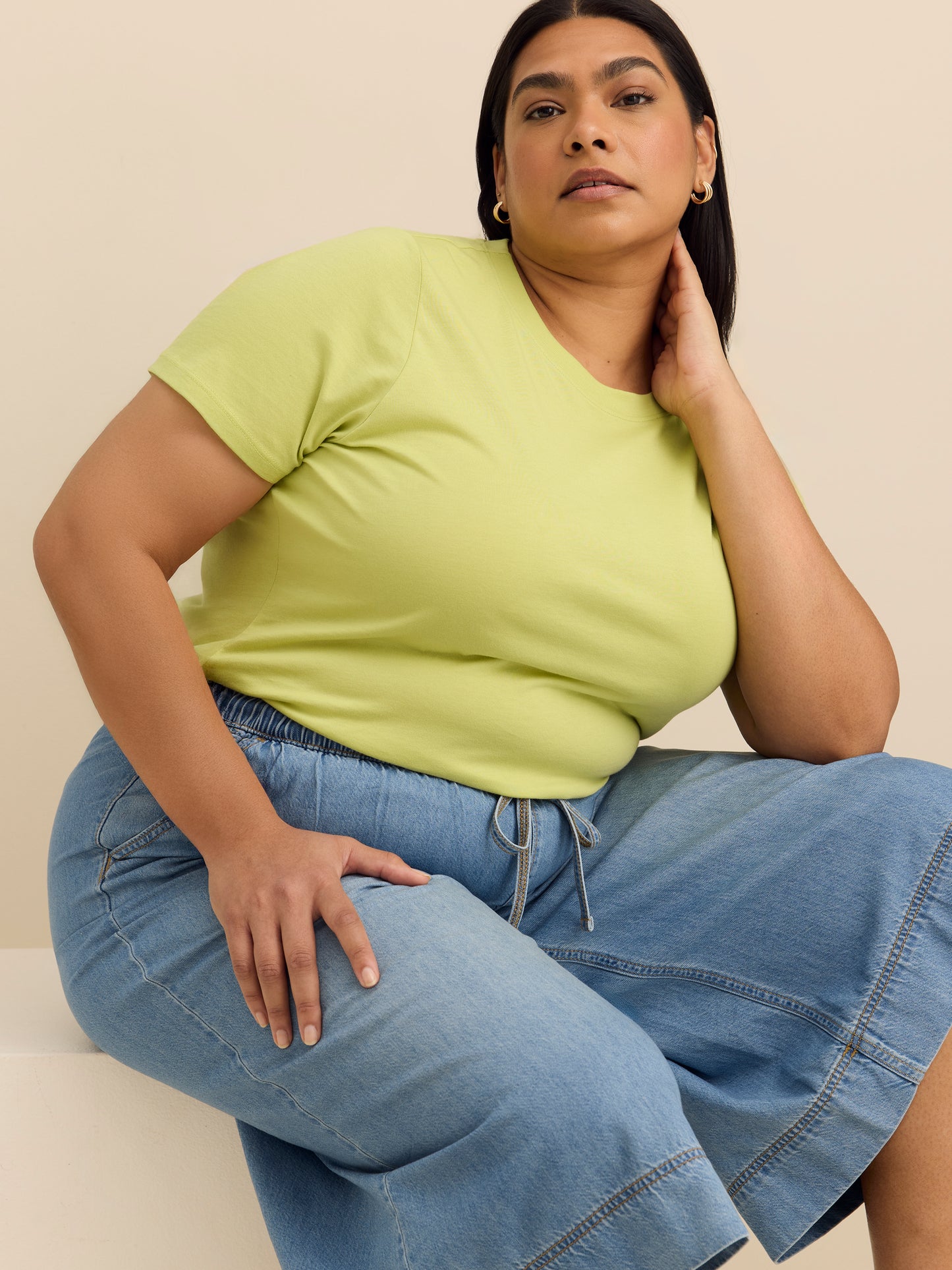 Capri en denim léger à taille mi-haute - d/C JEANS