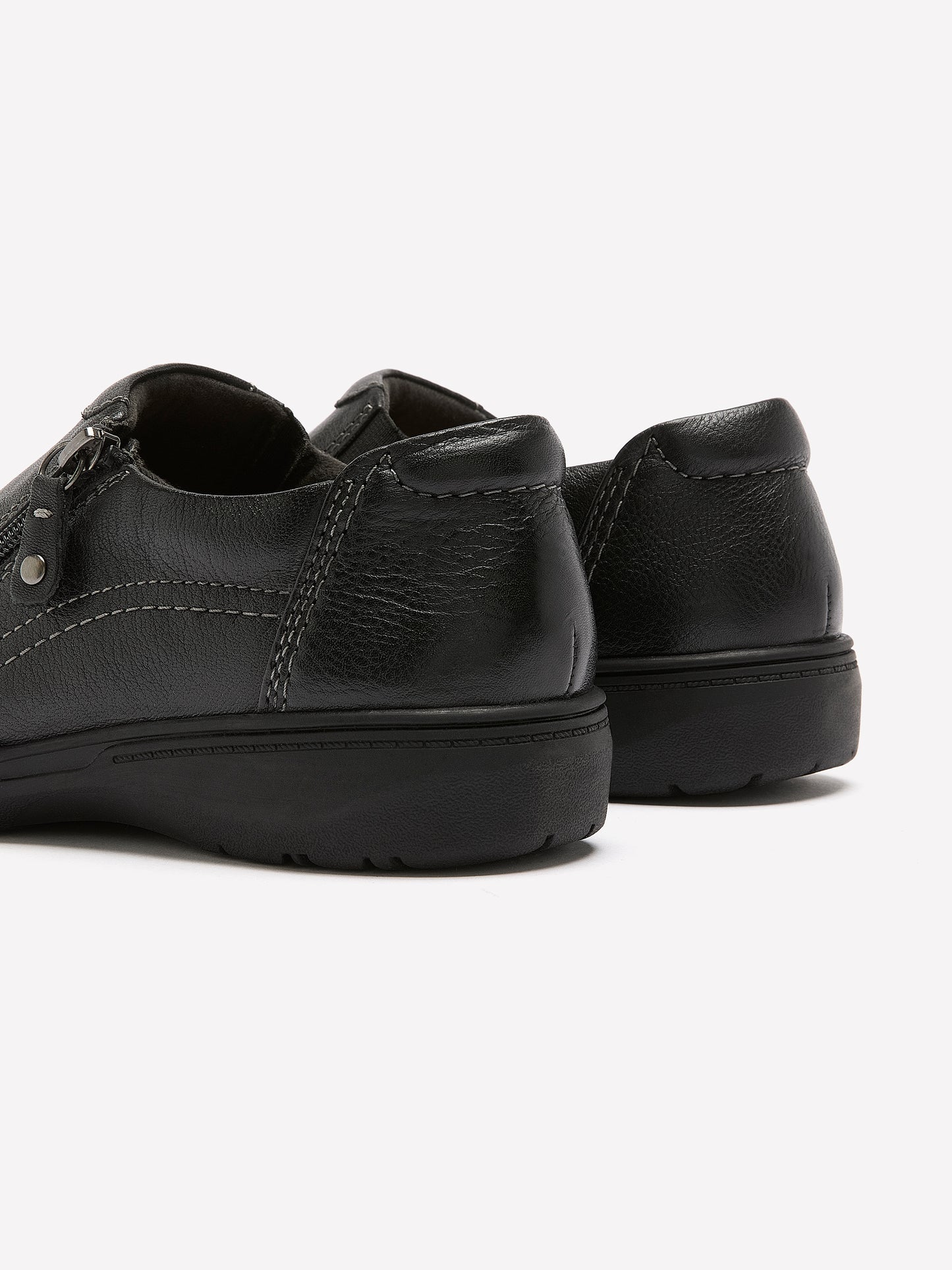 Wide Width, Carleigh Ray Black Leather Shoe - Clarks