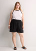 Linen Blend Pull-On Short