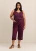 Solid Capri with Adjustable Waistband