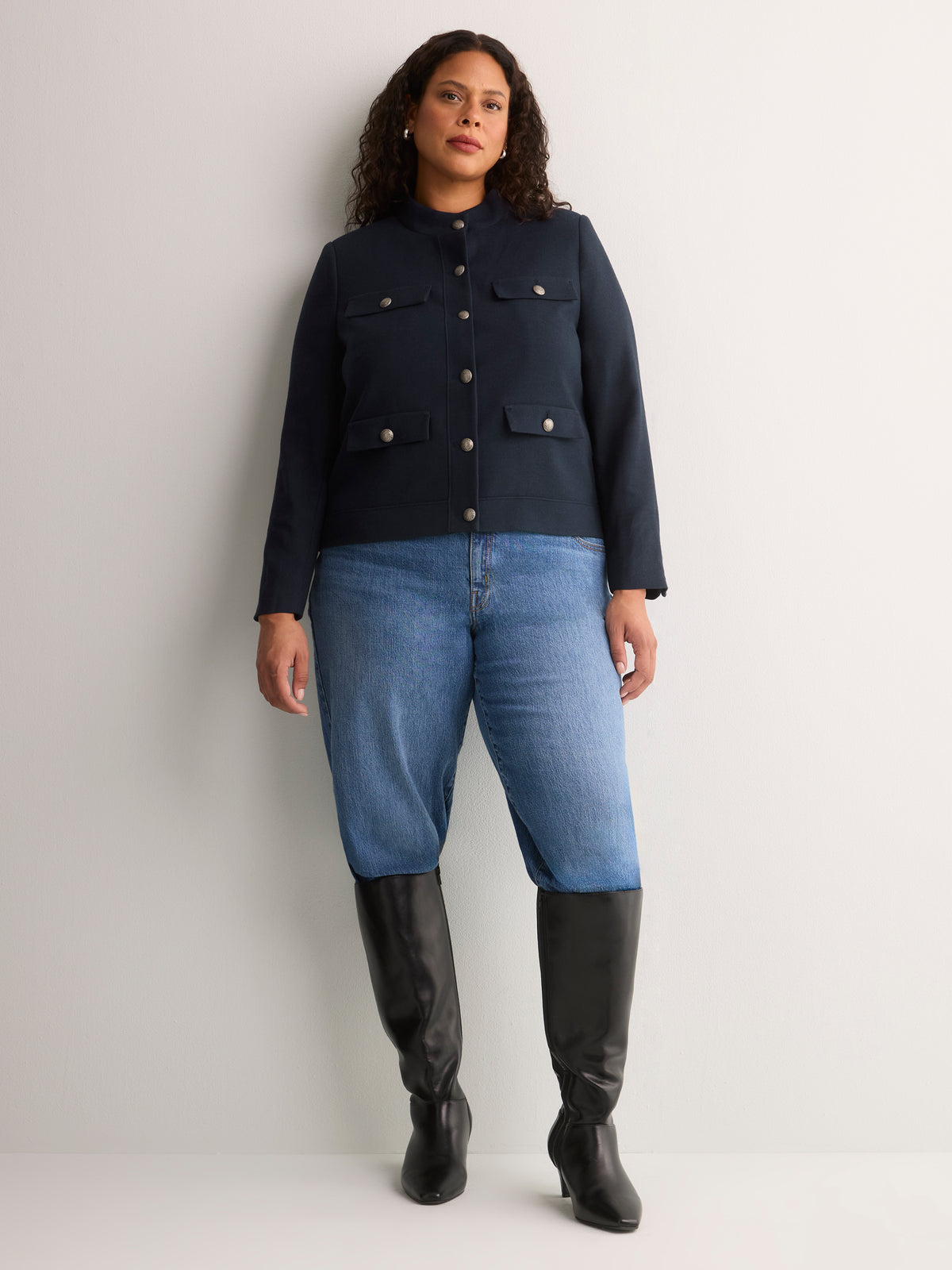 Dark Blue Officer Jacket