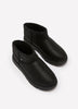 Wide Width, Bobs Keepsakes Slip-On Faux-Leather Winter Bootie - Skechers