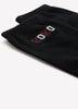 Black Crew Socks with XOXO Placement Print