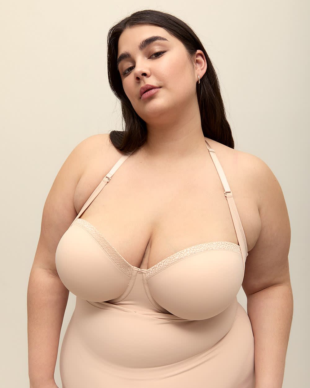 Shaping Slip Dress With Open Bust - tiVOGLIO